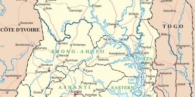 Карта Гани
